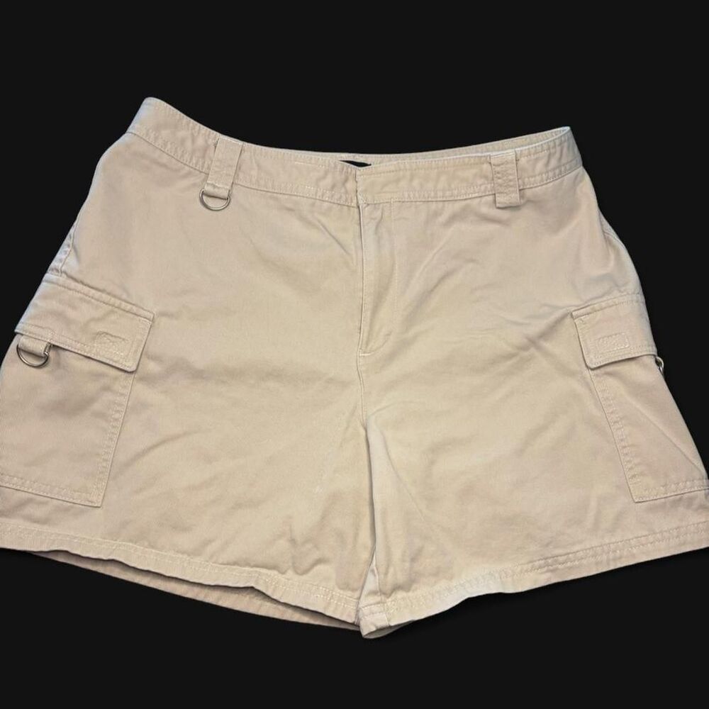 Dockers Beige Gorpcore Cargo Shorts Womens Casual Outdoor Utility Khaki